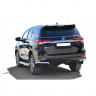 Защита заднего бампера «Уголки двойные» (d63,5) для Toyota Fortuner (2017-н.в.)(Окрашенное) купить недорого с доставкой в Волгодонск